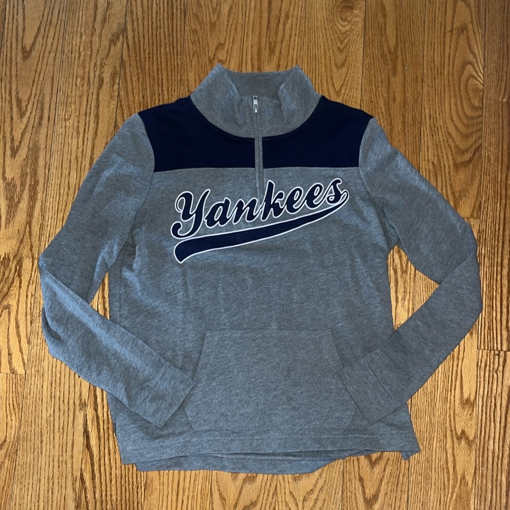 PINK Victoria’s Secret Yankees Quarter-Zip Pullover XS
